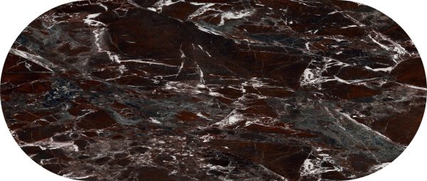 Eettafel Barroque Red Spin Halve Cirkel - Afbeelding 2