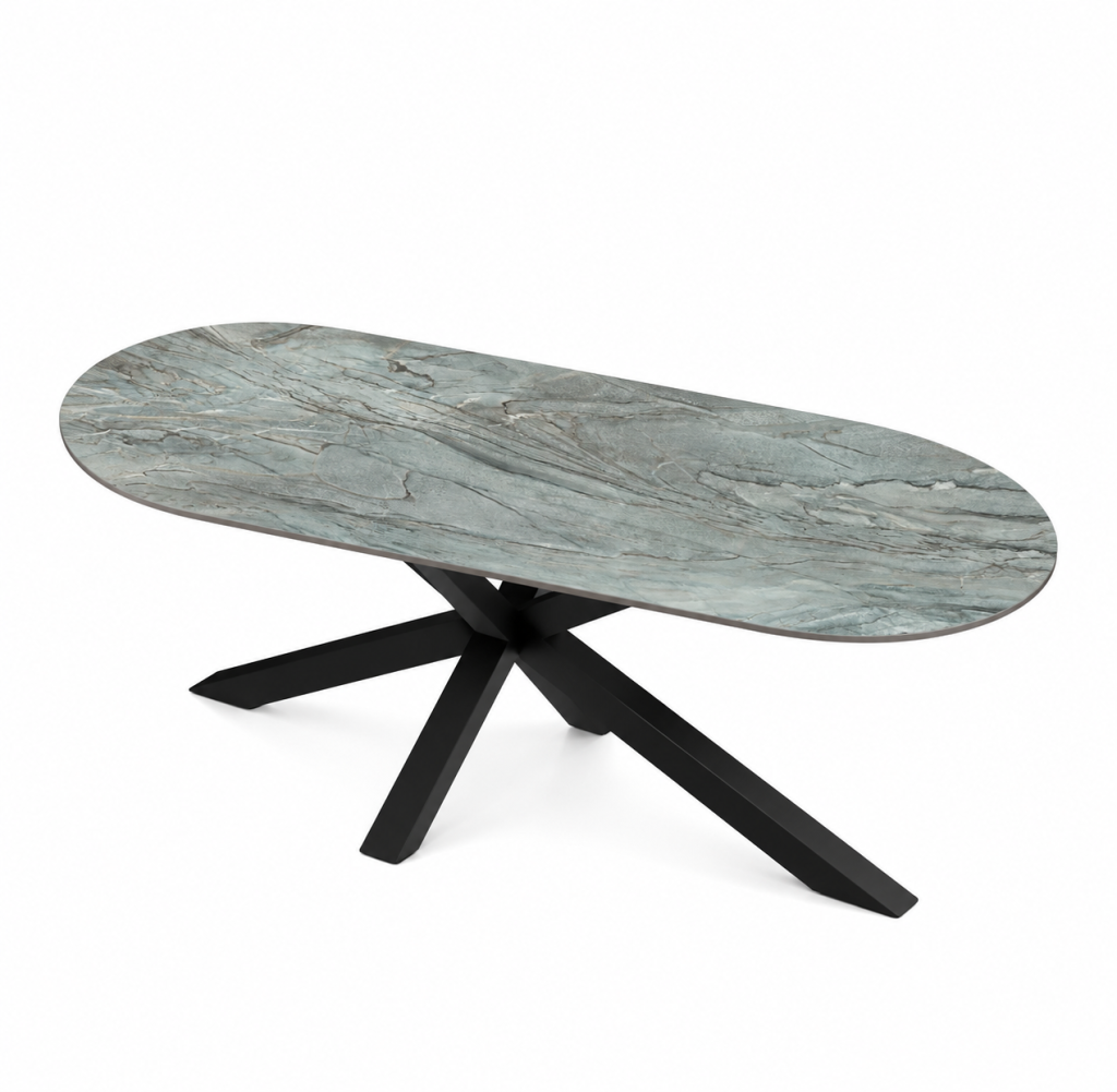 Eettafel Beryl Spin Halve Cirkel