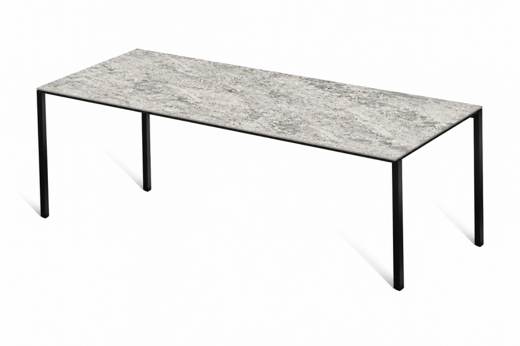 Eettafel Blue Granite Frame Rechthoek
