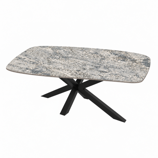 Eettafel Blue Granite Spin Deens Ovaal