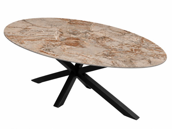 Eettafel Bronze Fantasy Spin Ovaal
