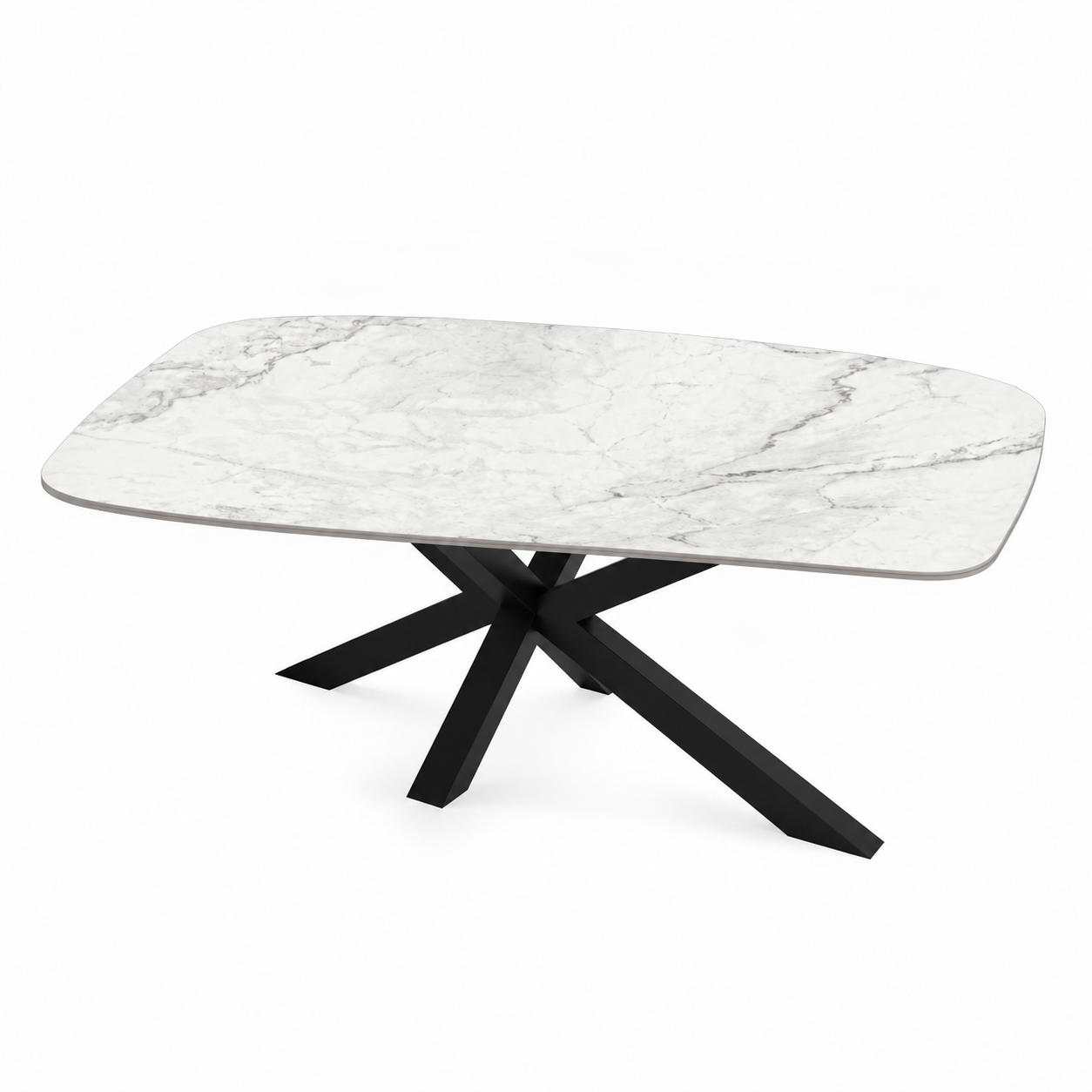 Eettafel Calacatta Spin Deens Ovaal