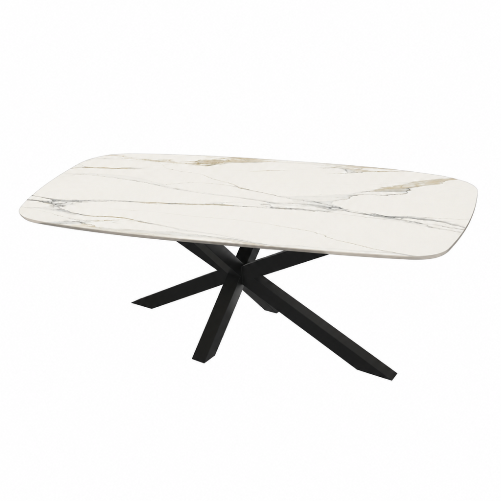 Eettafel Calacatta Gold Spin Deens Ovaal