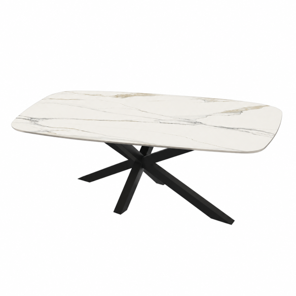 Eettafel Calacatta Gold Spin Deens Ovaal