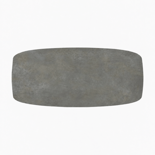 Eettafel Cement Dark Gray Spin Deens Ovaal - Afbeelding 2