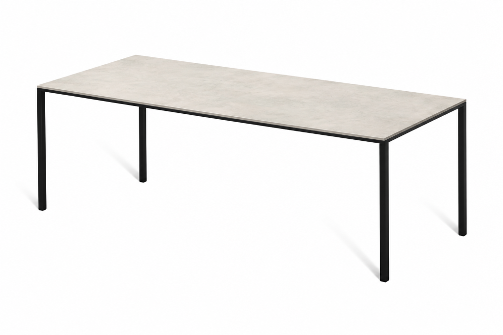 Eettafel Cement Ivory Frame Rechthoek