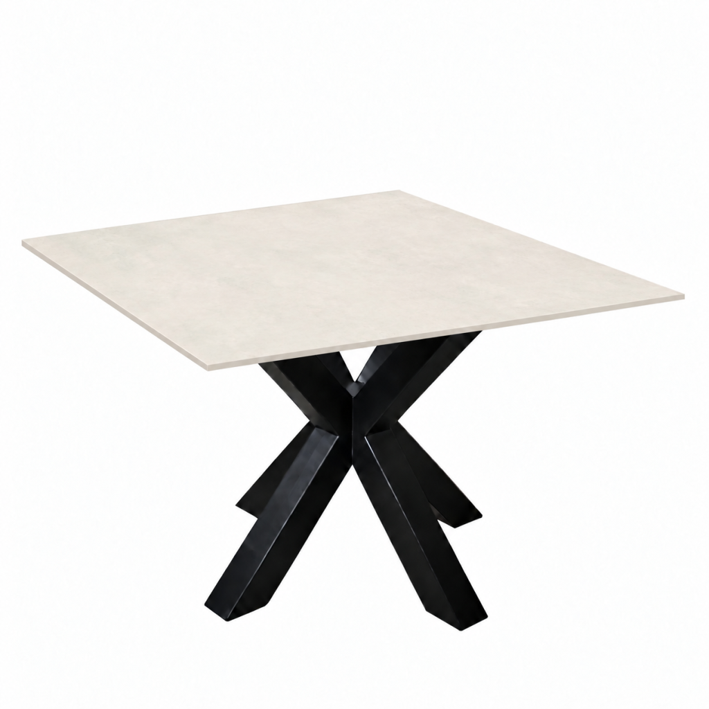 Eettafel Cement Ivory Matrix Vierkant