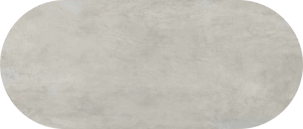 Eettafel Cement Light Gray Spin Halve Cirkel - Afbeelding 2