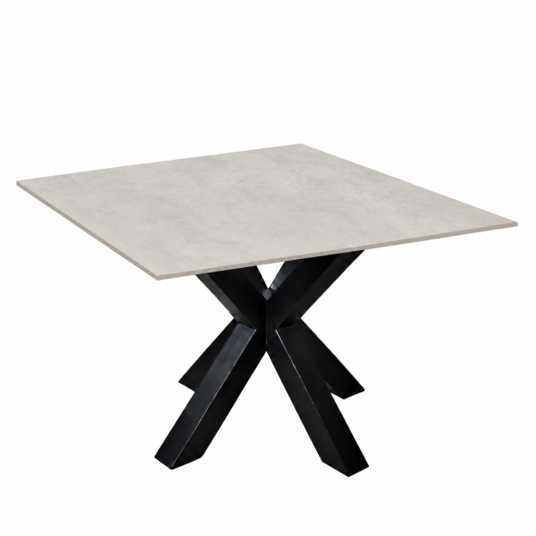 Eettafel Cement Light Gray Matrix Vierkant