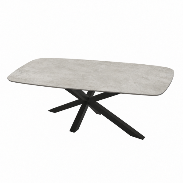 Eettafel Cement Light Gray Spin Deens Ovaal