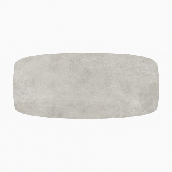 Eettafel Cement Light Gray Spin Deens Ovaal - Afbeelding 2