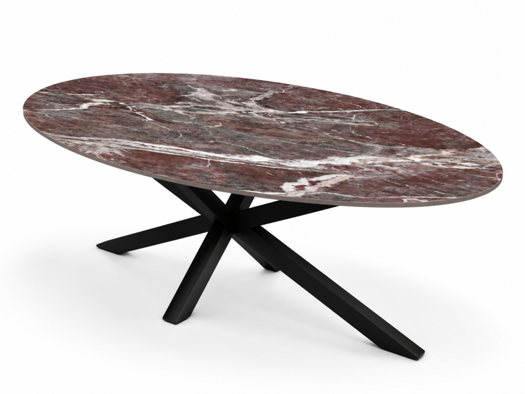 Eettafel Dusty Rose Spin Ovaal