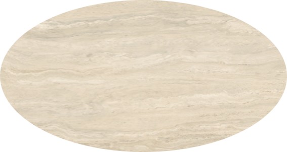 Eettafel Travertine Gold Spin Ovaal - Afbeelding 2