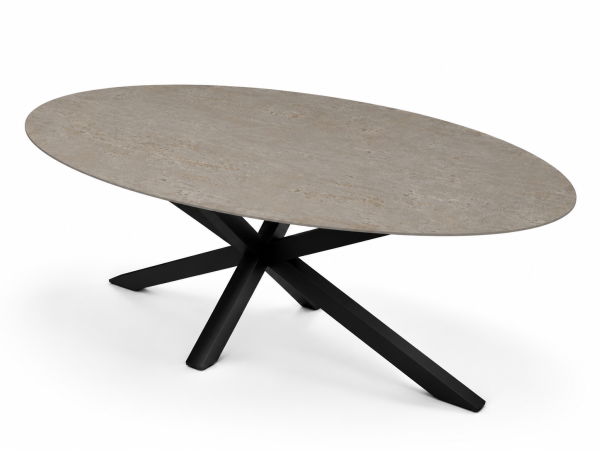 Eettafel Stone Jura Spin Ovaal