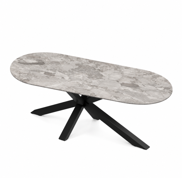 Eettafel Lucania Spin Halve Cirkel
