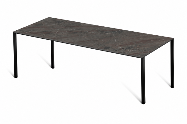 Eettafel Marble Brun Frame Rechthoek