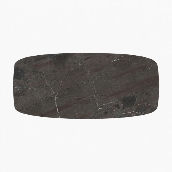 Eettafel Marble Brun Spin Deens Ovaal - Afbeelding 2