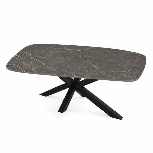 Eettafel Marble Gray Spin Deens Ovaal