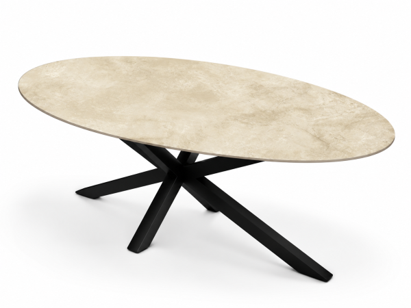Eettafel Marfil Spin Ovaal