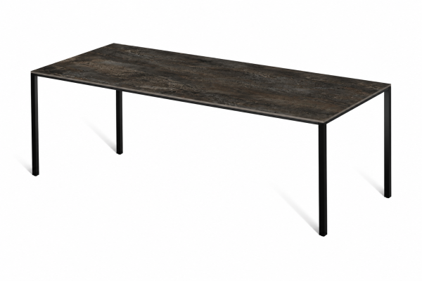 Eettafel Metal Burnished Frame Rechthoek