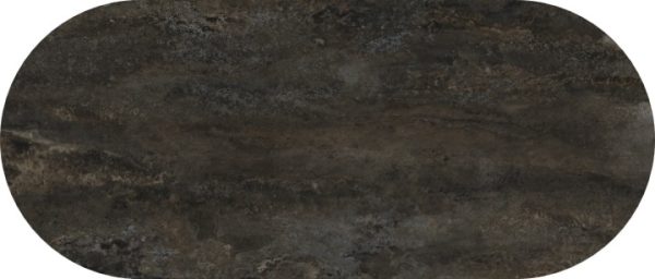 Eettafel Metal Burnished Spin Halve Cirkel - Afbeelding 2