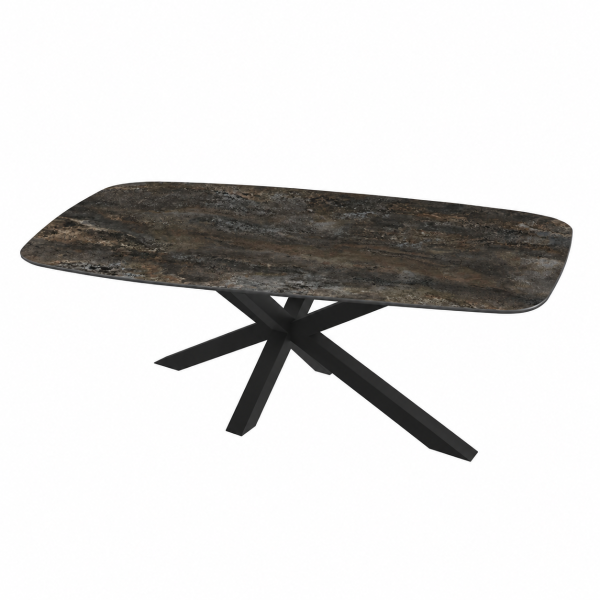 Eettafel Metal Burnished Spin Deens Ovaal