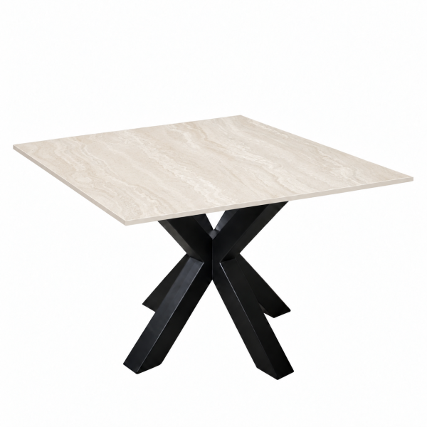 Eettafel Travertine Pearl Matrix Vierkant