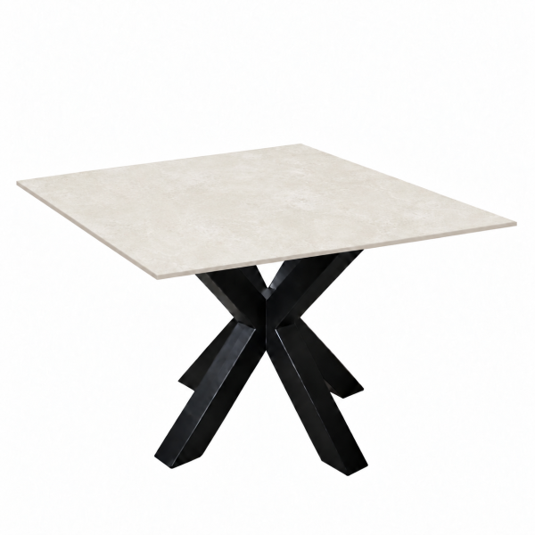 Eettafel Shake Travertine Matrix Vierkant