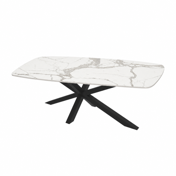 Eettafel Statuario Spin Deens Ovaal