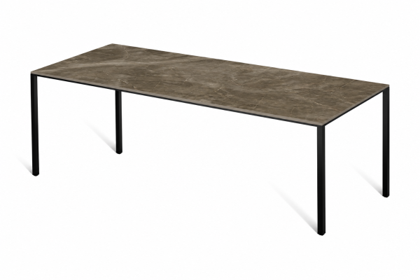 Eettafel Stone Brown Frame Rechthoek