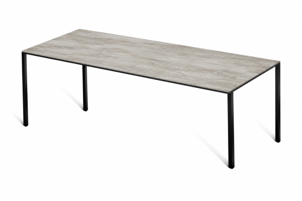 Eettafel Stone Gris Frame Rechthoek