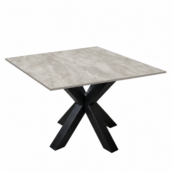 Eettafel Stone Gris Matrix Vierkant