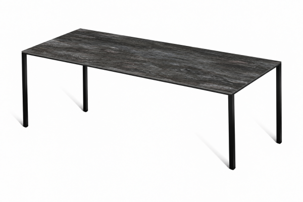 Eettafel Stone Noir Frame Rechthoek