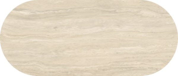 Eettafel Travertine Gold Spin Halve Cirkel - Afbeelding 2