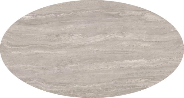 Eettafel Travertine Nut Spin Ovaal - Afbeelding 2