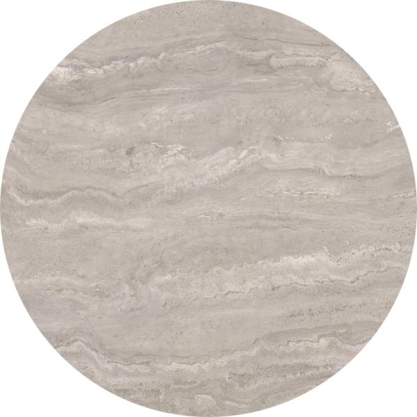 Eettafel Nut Travertine Conisch Rond - Afbeelding 2