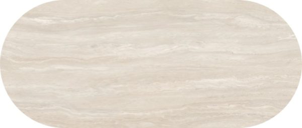 Eettafel Travertine Pearl Spin Halve Cirkel - Afbeelding 2