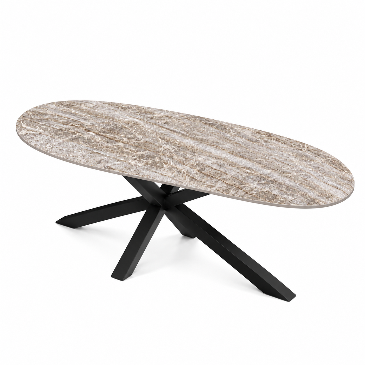Eettafel Yamuna Opal Spin Halve Cirkel