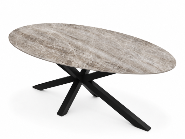 Eettafel Yamuna Opal Spin Ovaal